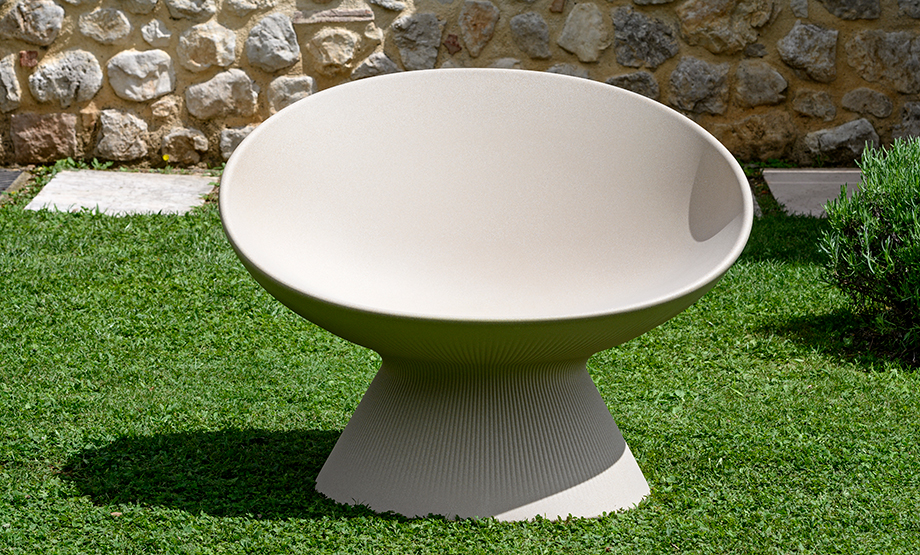 PLUST POLTRONA FADE RELAX - ARGILLA