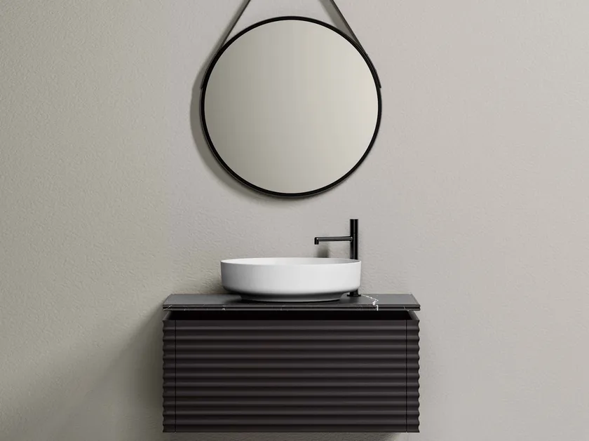 IDEA DOLCEVITA KIT 13 MOBILE DA BAGNO (LACCATO NERO OPACO)