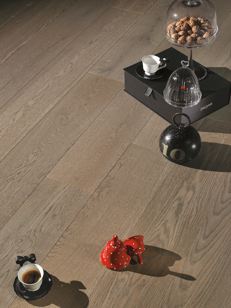 3 Formati Rovere 'Rustica' Fumo di Londra Light mm 15x70x1900