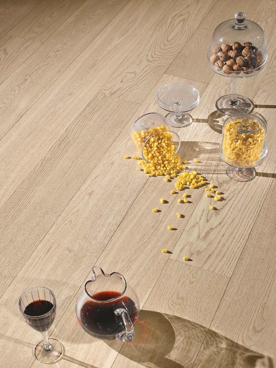 3 Formati Rovere 'Rustica'Naturalizzato Neutro mm.15x110x2000