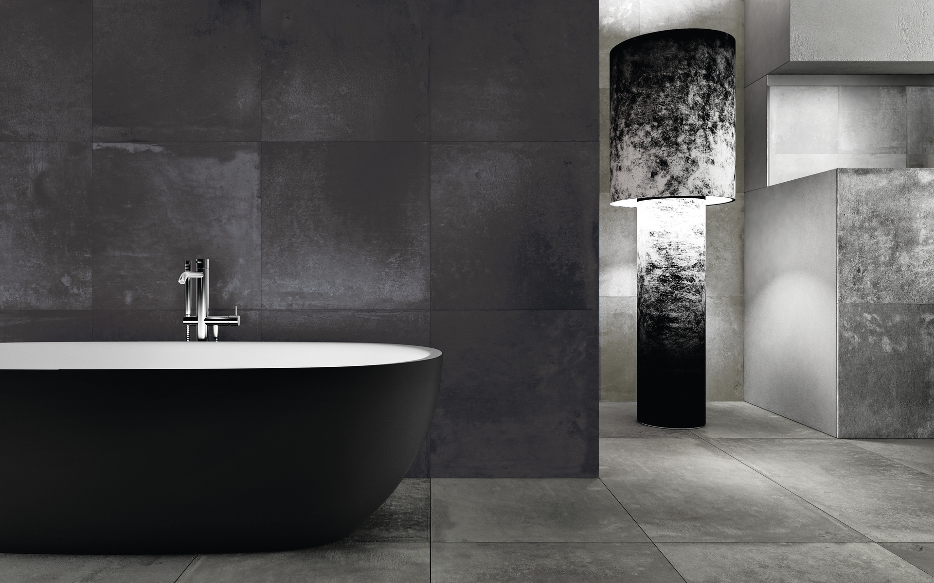 DIESEL ALUROCK BLACK SOFT SQ. 60X60